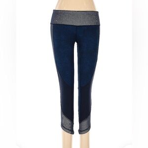 Blue Cropped Lululemon Leggings